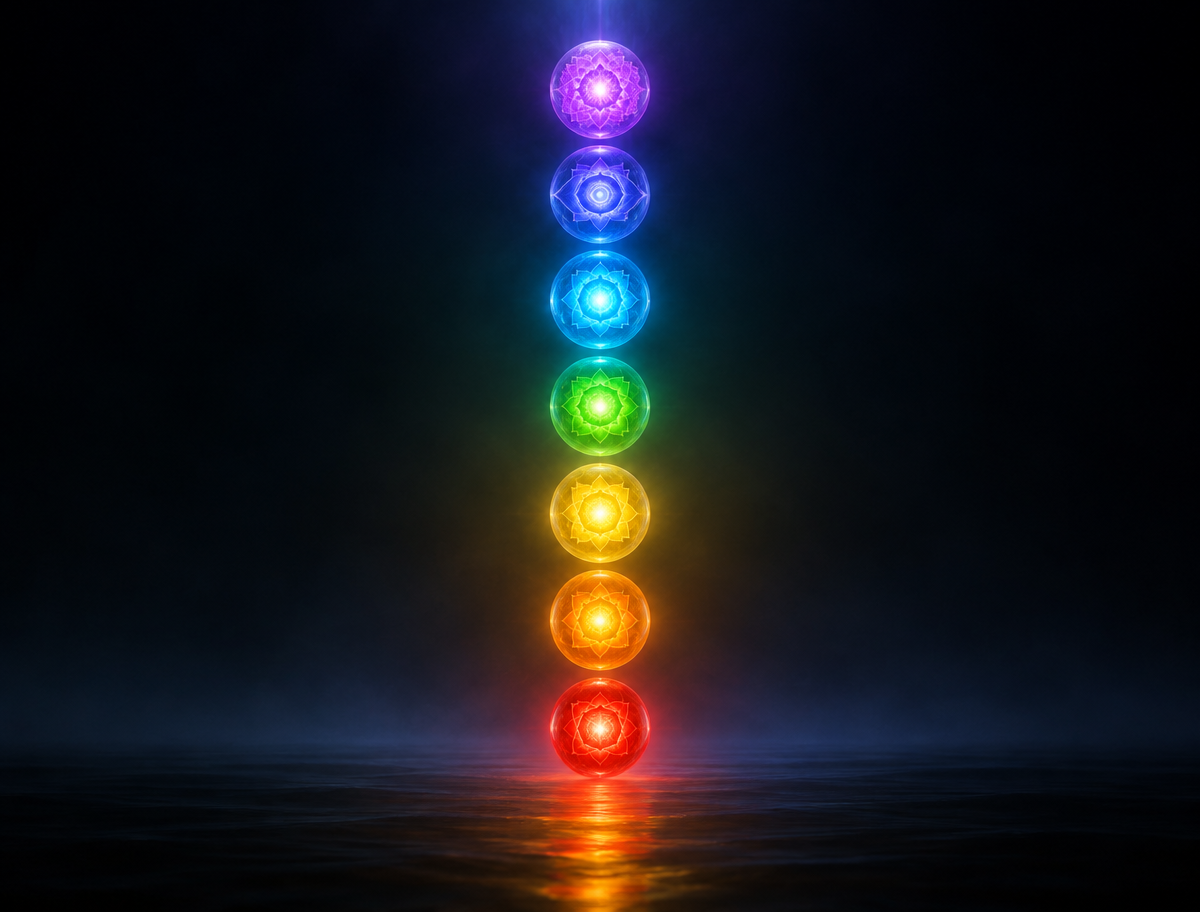 Chakra-Farben und ihre Bedeutung: die sieben Energiezentren im Überblick
